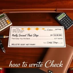How to Write a Check on the Back icon