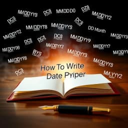 How to Write a Date in a Paper icon