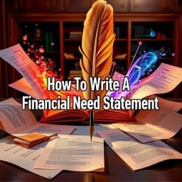 How to Write a Financial Need Statement icon