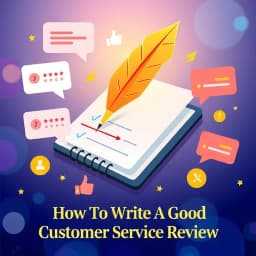 How to Write a Good Customer Service Review icon