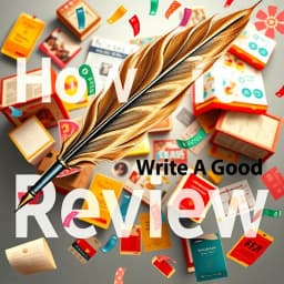 How to Write a Good Review Sample icon