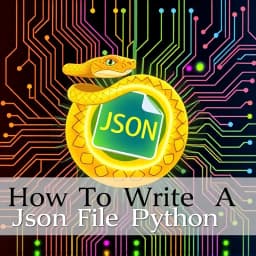 How to Write a JSON File in Python icon