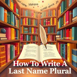 How to Write a Last Name Plural icon