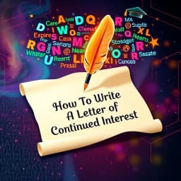 How to Write a Letter of Continued Interest icon