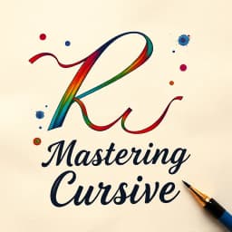 How to Write a Lowercase K in Cursive icon