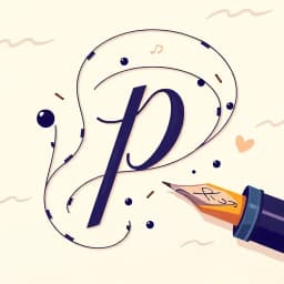 How to Write a Lowercase P in Cursive icon