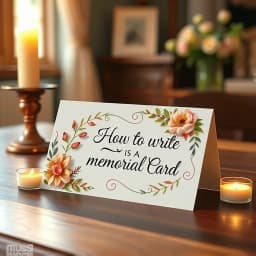 How to Write a Memorial Card icon