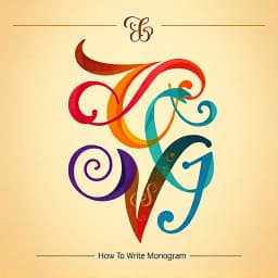 How to Write a Monogram icon