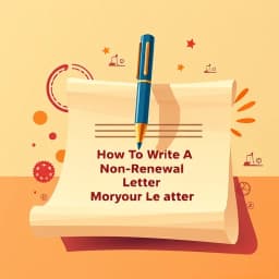 How to Write a Non Renewal Lease Letter to Landlord icon