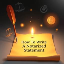 How to Write a Notarized Statement icon