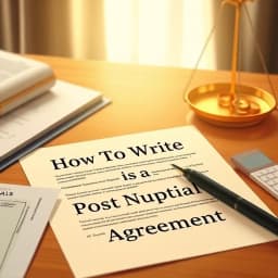 How to Write a Post Nuptial Agreement icon