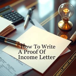How to Write a Proof of Income Letter icon
