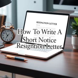 How to Write a Short Notice Resignation Letter icon
