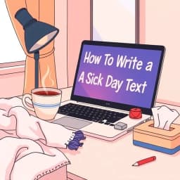 How to Write a Sick Day Text icon