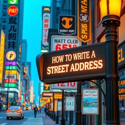 How to Write a Street Address icon
