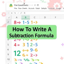 How to Write a Subtraction Formula in Google Sheets icon