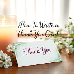 How to Write a Thank You Card for a Funeral icon