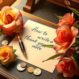 How to Write a Thank You Note for Cash icon