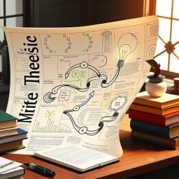 How to Write a Thesis Outline icon