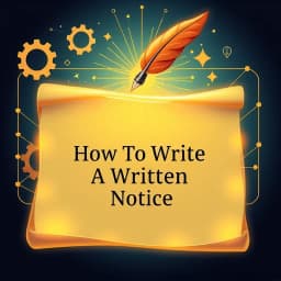 How to Write a Written Notice icon