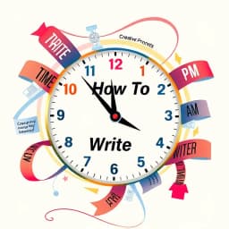 How to Write AM PM icon