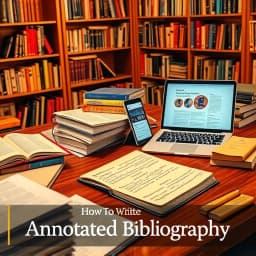 How to Write an Annotated Bibliography MLA icon