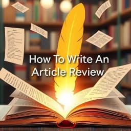 How to Write an Article Review in APA Format icon