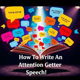 How to Write an Attention Getter for a Speech icon
