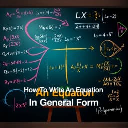 How to Write an Equation in General Form icon