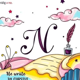 How to Write an N in Cursive icon