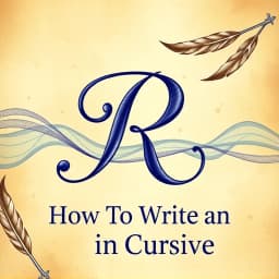 How to Write an R in Cursive icon