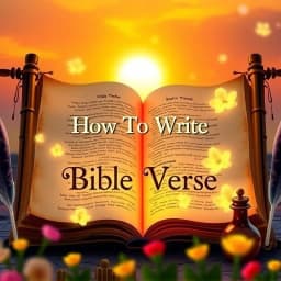 How to Write Bible Verse icon