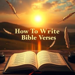 How to Write Bible Verses icon