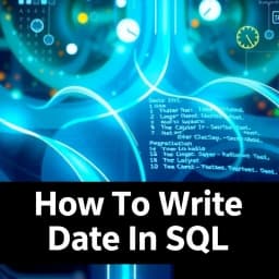 How to Write Date in SQL icon