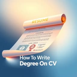 How to Write Degree on CV icon