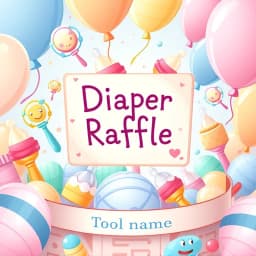 How to Write Diaper Raffle on Invitation icon