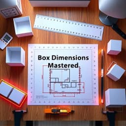 How to Write Dimensions of a Box icon