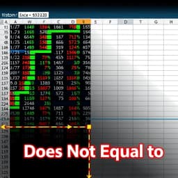How to Write Does Not Equal in Excel icon