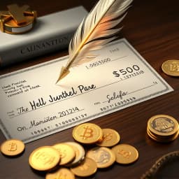 How to Write Dollars and Cents on Check icon