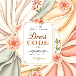 How to Write Dress Code on Wedding Invitation icon