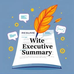 How to Write Executive Summary in Resume icon