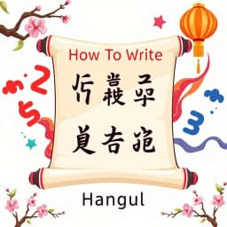 How to Write Hangul in Korean icon