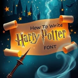 How to Write Harry Potter Font icon