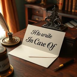 How to Write in Care Of on a Letter icon