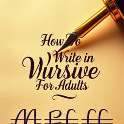 How to Write in Cursive for Adults icon