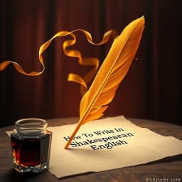 How to Write in Shakespearean English icon