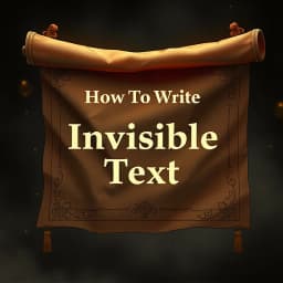 How to Write Invisible Text icon