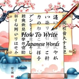 How to Write Japanese Words icon
