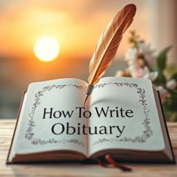 How to Write Obituary Template icon