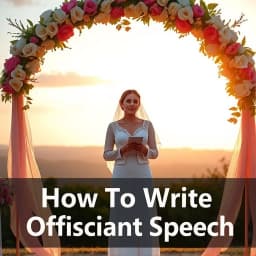 How to Write Officiant Speech icon